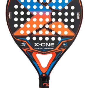 Paleta Padel Nox X-One Evo Casual Series color negro naranja y azul